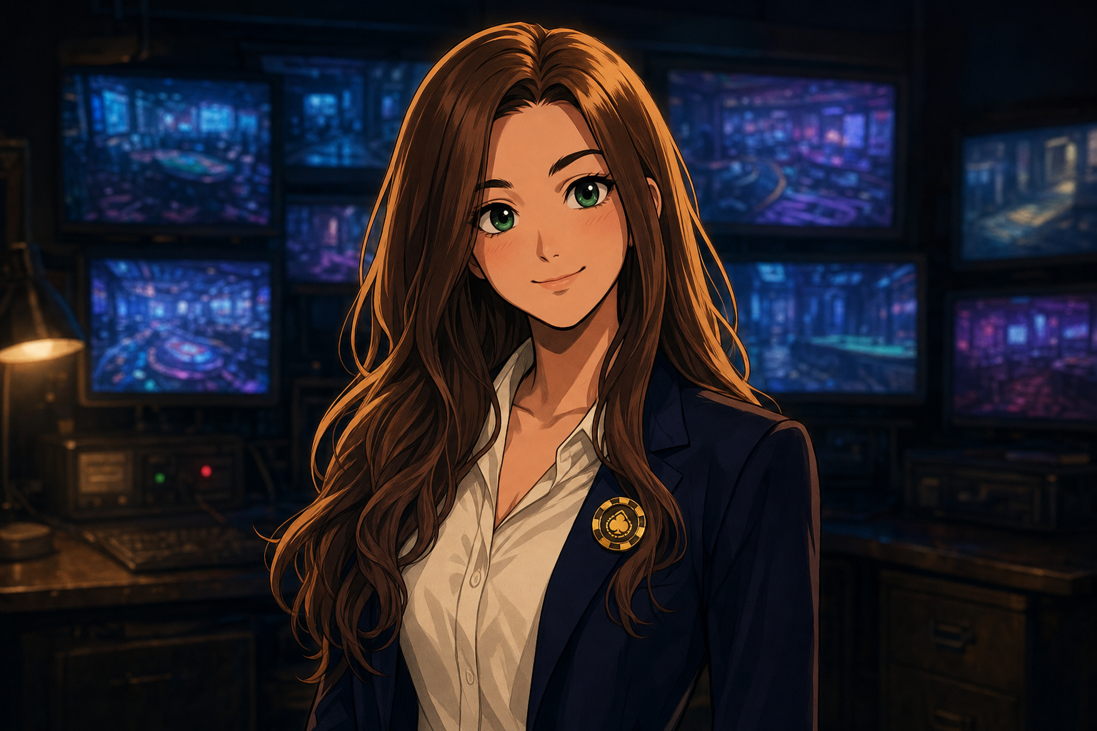 Selene — SAI Neon Mirage campaign portrait