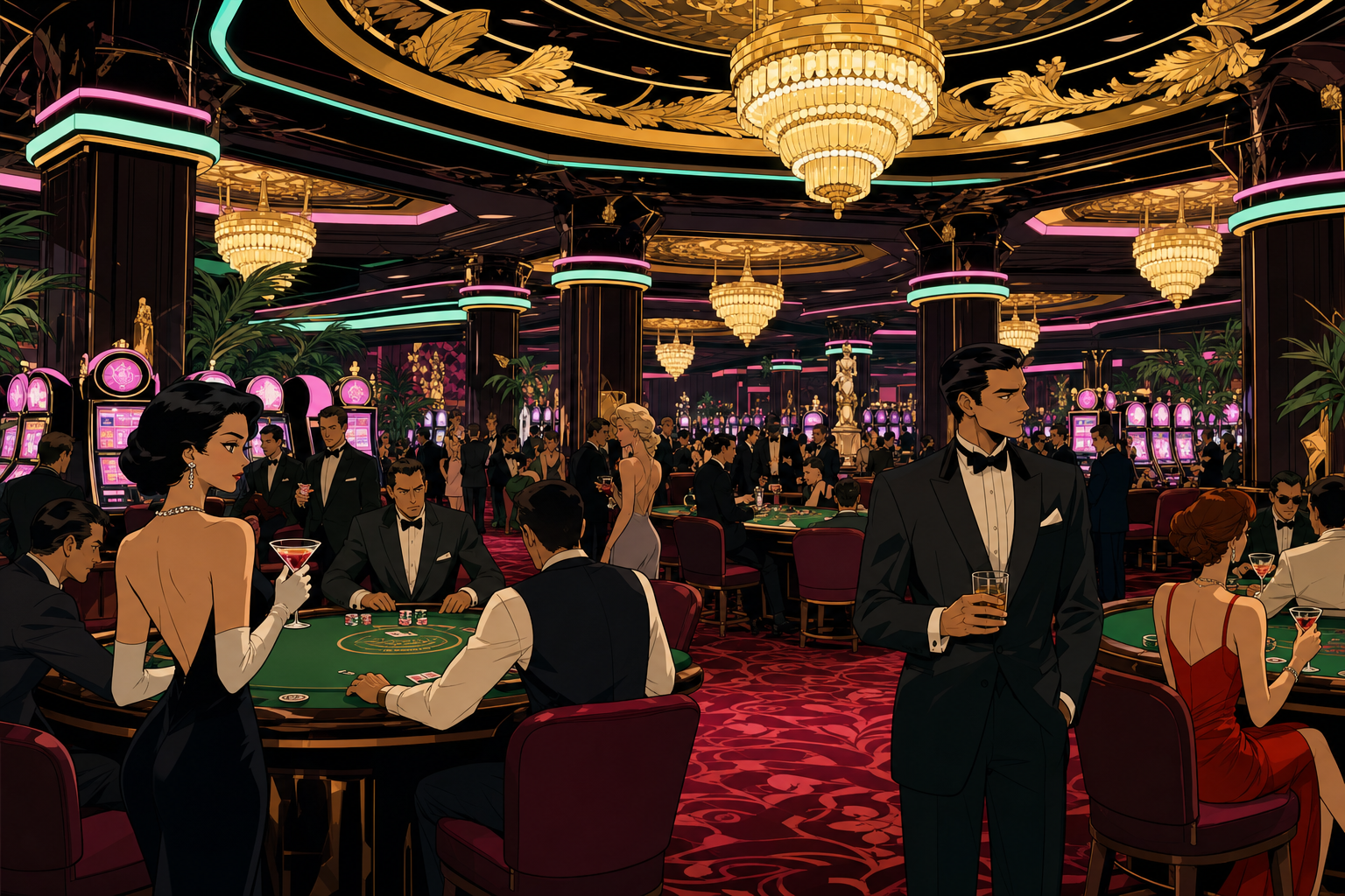 SAI Neon Mirage casino floor style master