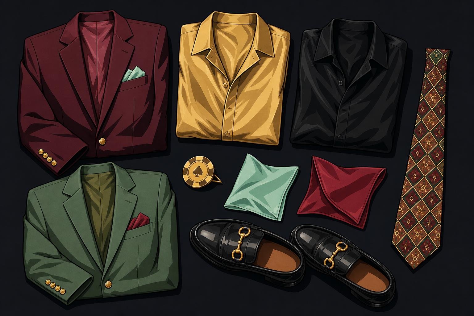 SAI Neon Mirage casual casino wardrobe
