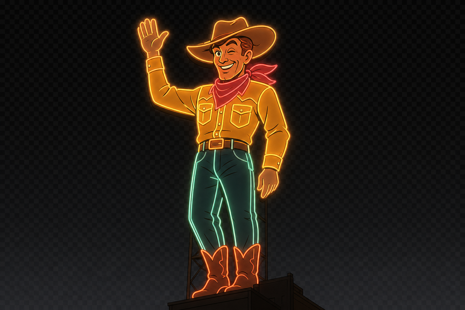 Vegas Vic cel-anime background prop reference