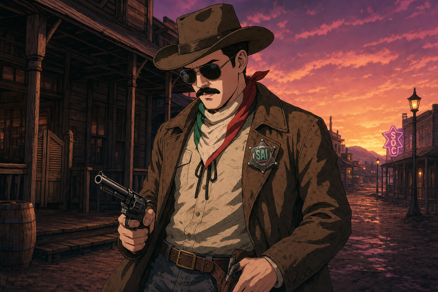 Sam — Spaghetti Junction bounty hunter portrait