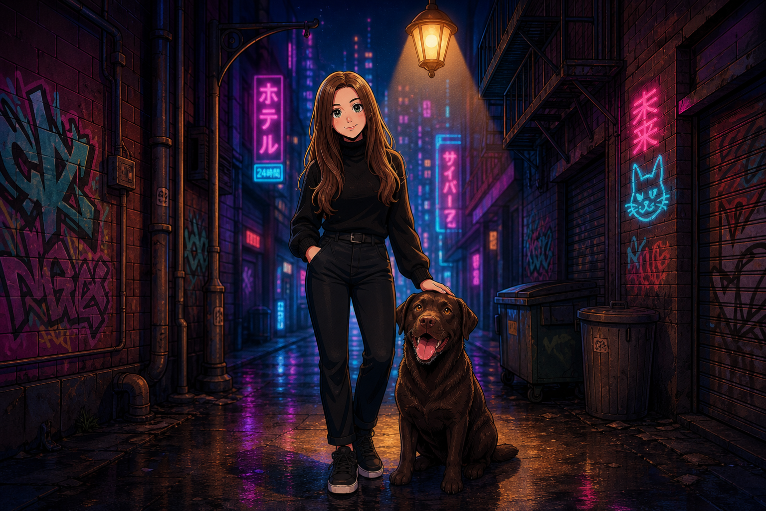 Selene - command-center analyst hero portrait